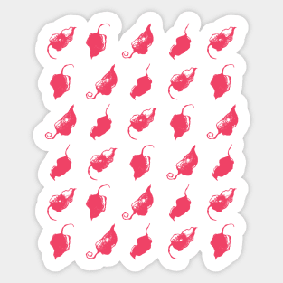 Chillies on Aqua Sticker